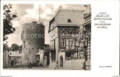 72028717 Eltville Rhein Krone Eltville Weinschaenke und Kuenstlerklause