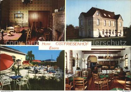 72501458 Esens Hotel Ostfriesenhof Teestube Gastraum Terrasse Esens