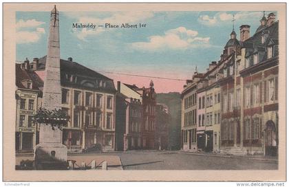 CPA - AK Malmedy Place Albert 1er Hotel bei Eupen Verviers Monschau Liege Lüttich Aachen Simmerath Roetgen Lontzen Eifel