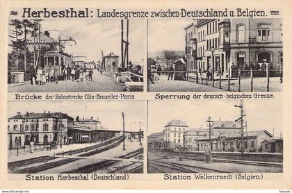 Herbestal - Landesgrenze zw.Deutschland u.Belgien,Mehrbild gel.1916 Feldpost