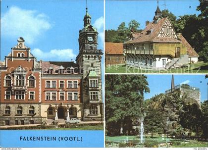 72322780 Falkenstein Vogtland Rathaus Erholungsheim Hanneloh Schlossfelsen