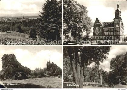 72366493 Falkenstein Vogtland Rathaus Schlossfelsen Lochfelsen