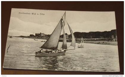 Wyk auf Föhr  Segelboot 1913   #AK 5714