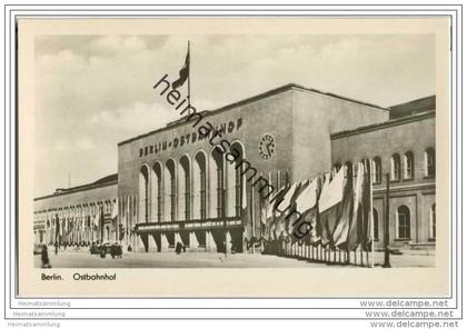 Berlin-Friedrichshain - Ostbahnhof - Foto-AK 50er Jahre