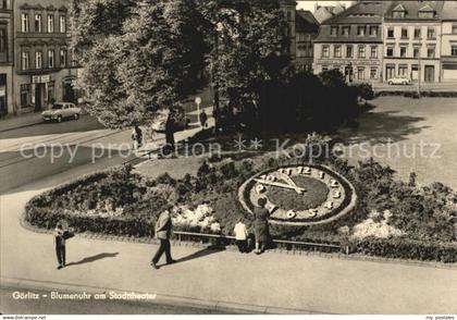 72447954 Goerlitz Sachsen Blumenuhr Stadttheater  Goerlitz