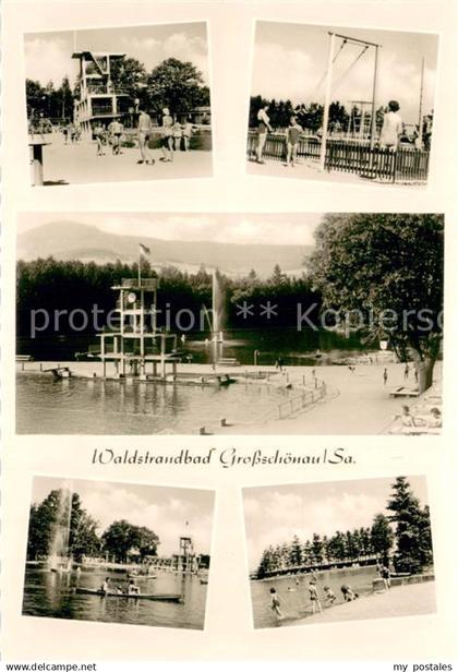 Grossschoenau Sachsen Waldstrandbad Teilansichten