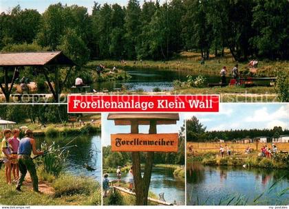 73722496 Gruenheide Mark Forellenanalge Klein Wall Weiher Gruenheide Mark