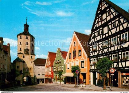 73007159 Guenzburg Marktplatz mit Stadttor Guenzburg