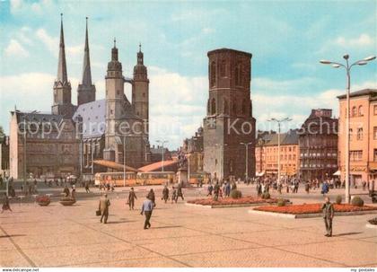 72998344 Halle Saale Marktplatz Kirche Halle Saale