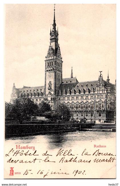 Allemagne - Hambourg - Rathaus