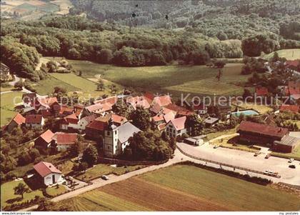 72491560 Neunkirchen Odenwald Fliegeraufnahme mit Pfarrkirche Neunkirchen