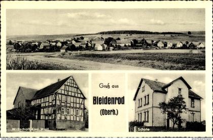 CPA Bleidenrod Homberg an der Ohm im Vogelsbergkreis, Ortsansicht, Wirtschaft, Schule