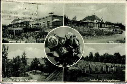 CPA Rengershausen Baunatal, Gasthaus Felsengarten, Bes. Wilhelm Thöne, Rosen