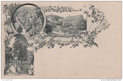 Litho AK Löbau Georgewitz Scala Skala Gasthaus Gemauerte Mühle Gondel bei Bellwitz Kittlitz Oppeln Reichenbach Sohland