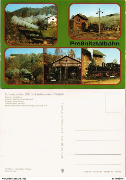 Jöhstadt (Erzgebirge) Schmalspurbahn Wolkenstein - Jöhstadt 1984