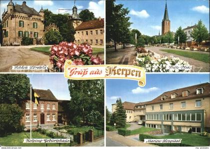 72534510 Kerpen  Rheinland Schloss Loersfeld Stifts Platz Kolping Geburtshaus Ma