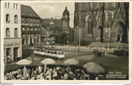 70086020 Koeln Rhein Koeln Dom Bahnhof x 1939 Koeln Rhein