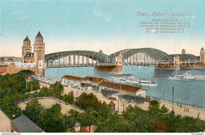 73690435 Koeln Rhein Hohenzollernbruecke Koeln Rhein