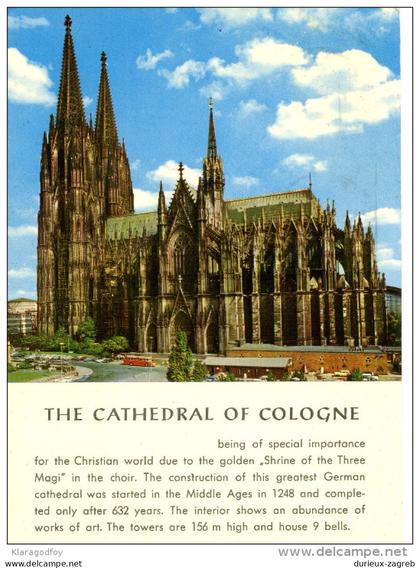 Koeln postcard travelled 1970 to Yugoslavia bb