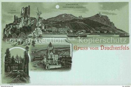 42887655 Drachenfels Koenigswinter Drachenburg Ruine Drachenfels