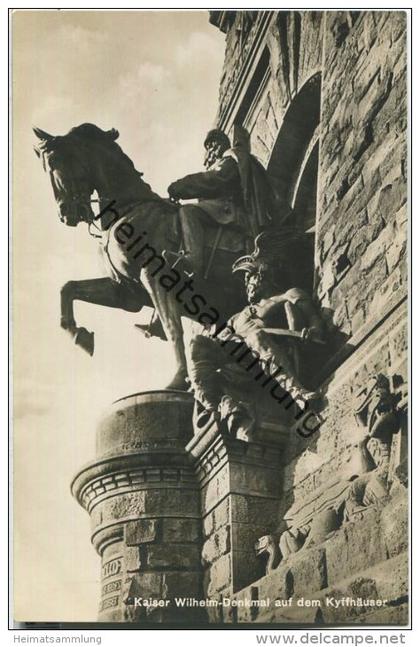 Kaiser Wilhelm-Denkmal auf dem Kyffhäuser - Foto-Ansichtskarte