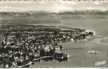 70081529 Langenargen Bodensee Langenargen a. Bodensee Fliegeraufnahme x 1955 Lan