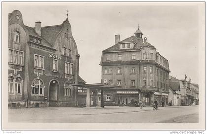 AK Bernsdorf Oberlausitz Thälmann Strasse Gasthof Gruner Wald HO Konsum Tankstelle bei Hoyerswerda Wittichenau Lauta