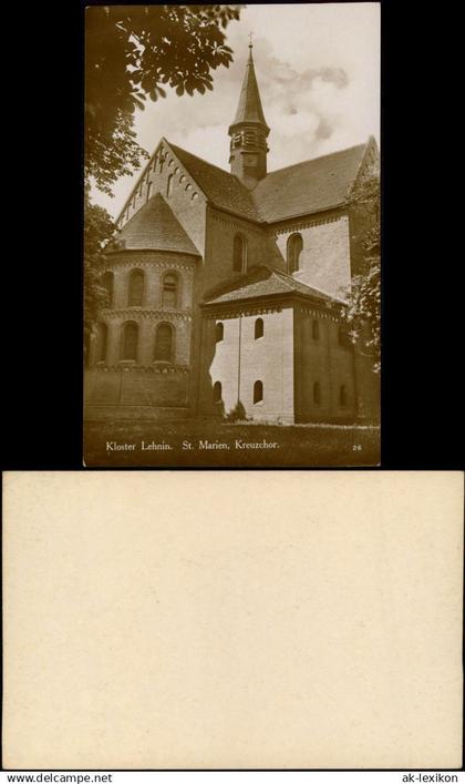 Lehnin-Kloster Lehnin Kloster Lehnin St. Marien, Kreuzchor, Echtfoto-AK 1920