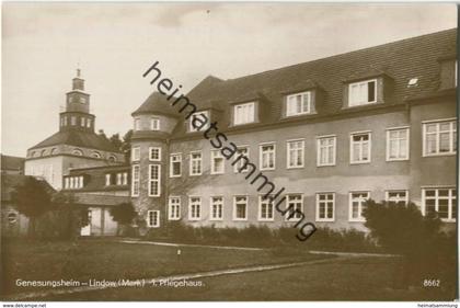 Lindow (Mark) - Genesungsheim - erstes Pflegehaus - Foto-AK 20er Jahre - Verlag Karl Ellings Buchhandlung Lindow