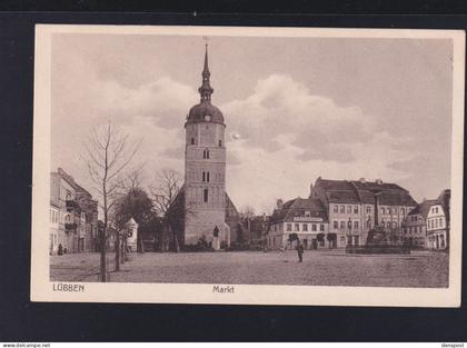 Dt. Reich AK Lübben Markt  1916