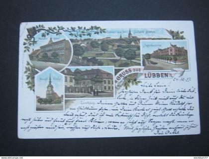 LÜBBEN  , schöne Karte  um 1897