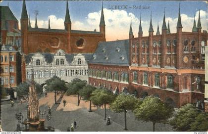 70097201 Luebeck Luebeck Rathaus x 1916 Luebeck