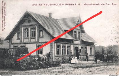 AK Neuenrode Gasthof Carl Puls a Warlitz Goldenitz Gößlow Redefin Pritzier Brahlstorf Hagenow Lübtheen Mecklenburg