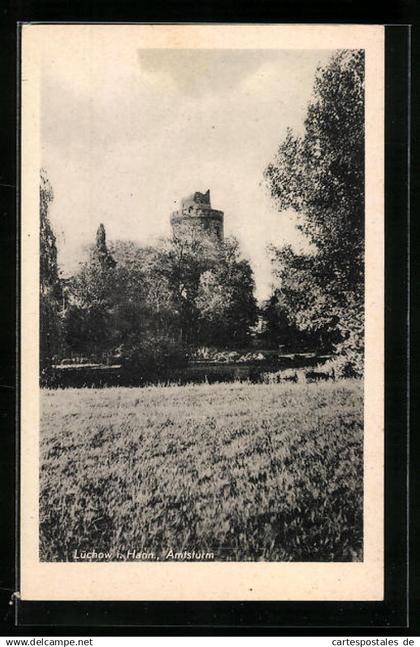 AK Lüchow i. Hann., Blick zum Amtsturm