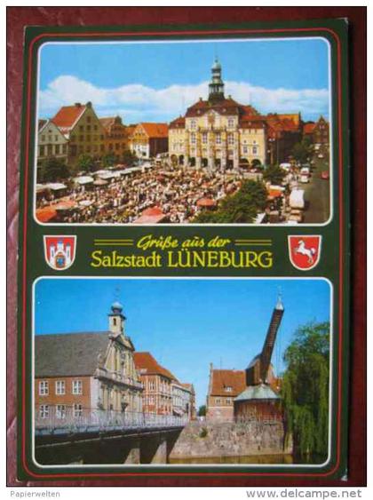 Lüneburg - zweibildkarte "Grüße aus der Salzstadt Lüneburg"