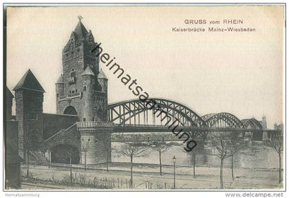 Mainz - Kaiserbrücke Mainz-Wiesbaden - Verlag Kaspar Suder Mainz