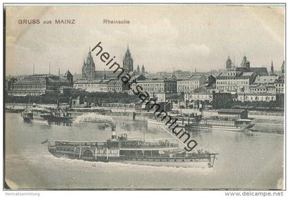 Mainz - Rheinseite - Fahrgastschiff - Verlag Kaspar Suder Mainz