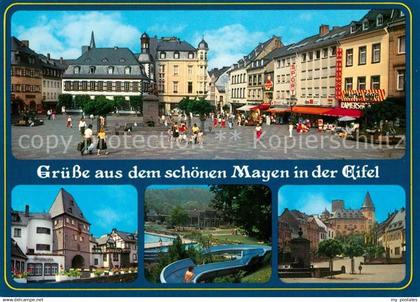 73179928 Mayen Rathaus Marktplatz Schwimmbad Burg Mayen