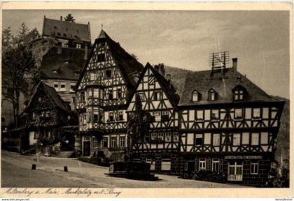 Miltenberg am Main, Marktplatz mit Burg