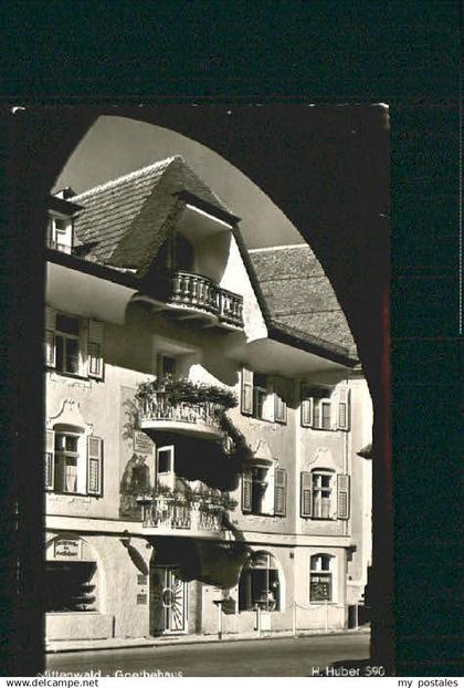 70083465 Mittenwald Bayern Mittenwald Goethehaus x 1967 Mittenwald