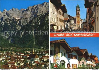 72447850 Mittenwald Bayern Obermarkt Dekan-Karl-Platz Mittenwald