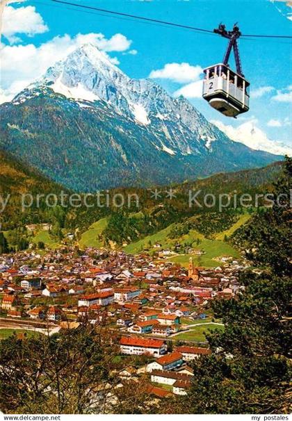 73165405 Mittenwald Bayern Karwendelbahn Wettersteinspitze Alpspitze Mittenwald