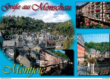 73180066 Monschau Panorama Fachwerk Monschau