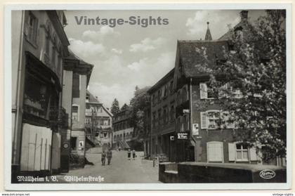 Müllheim In Baden / Germany: Wilhelmstraße (Vintage RPPC)