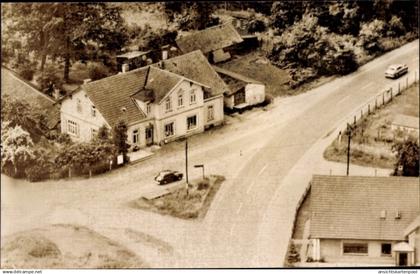 CPA Groß Mackenstedt Stuhr, Luftbild vom Kaufhaus Otto Meyer, Kreuzung