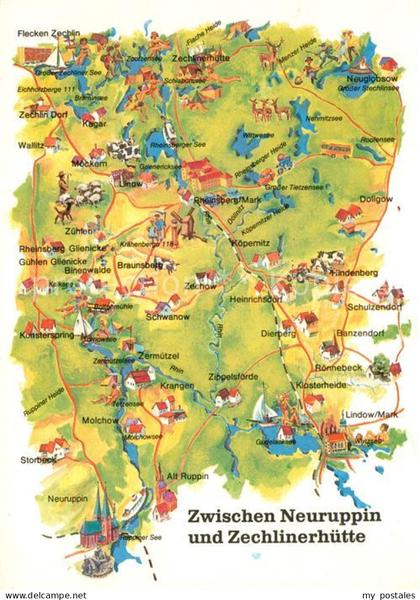 43372538 Neuruppin Lageplan zwischen Neuruppin und Zechlinerh?tte Neuruppin