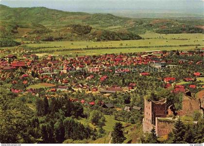 Oberkirch Baden Schauenburg mit Blick auf Oberkirch Fliegeraufnahme