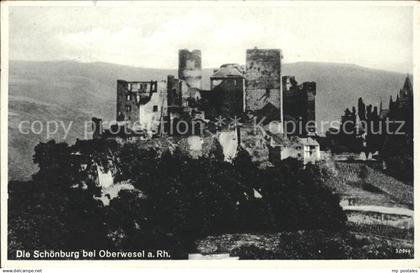 Oberwesel Rhein Schoenburg