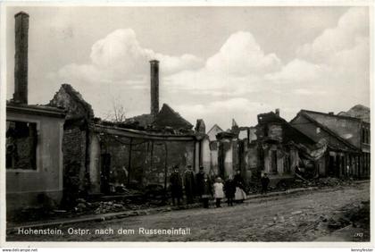 Hohenstein Ostpreussen nach dem Russeneinfall