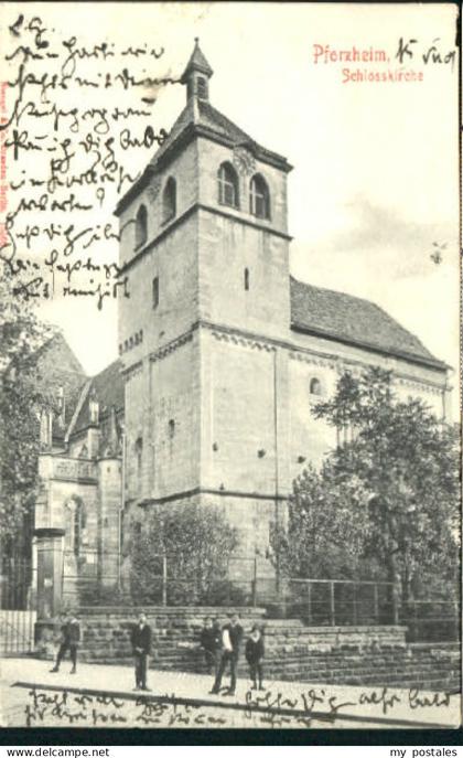 70081137 Pforzheim Pforzheim Schlosskirche x 1901 Pforzheim